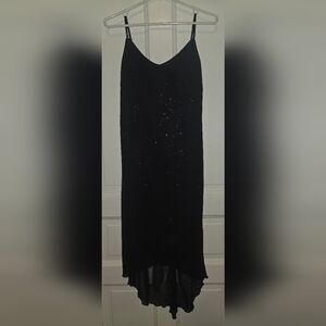 City Triangles Black Sequin Midi Dress